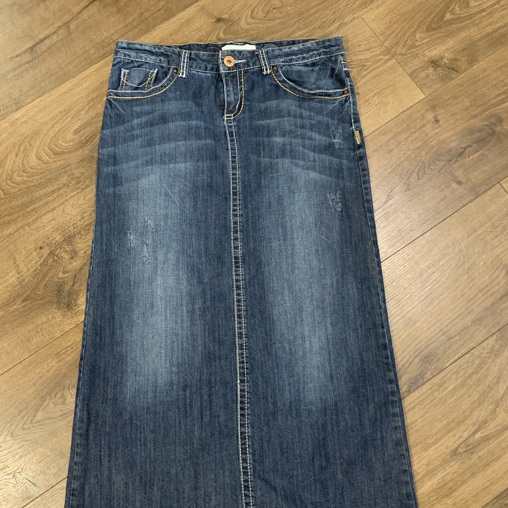 Maurices Long Denim Skirt